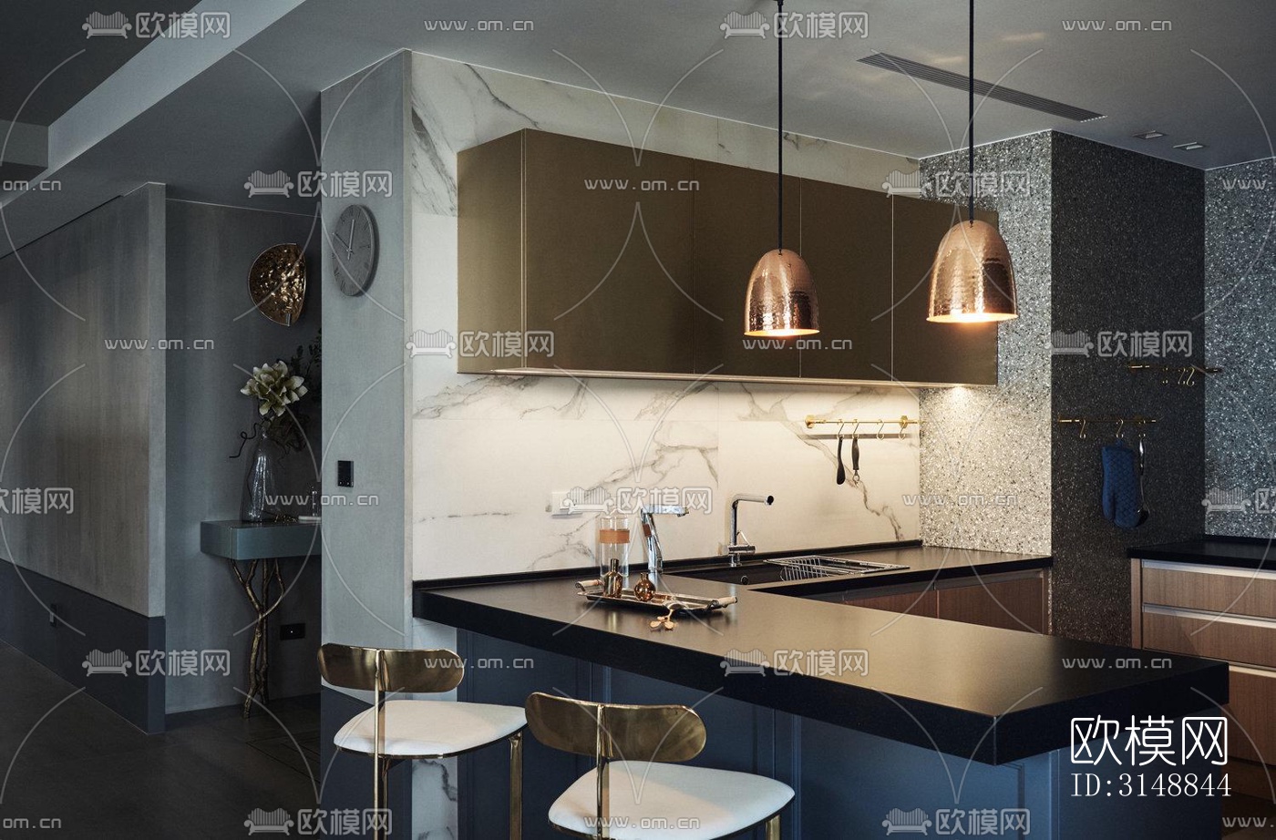 北欧平层效果图下载（渲染图9）