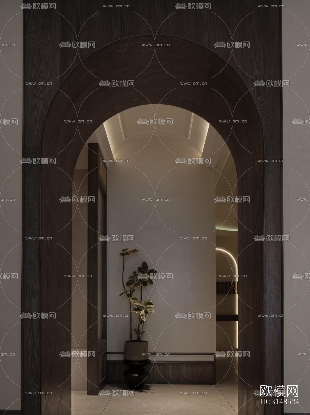 现代美容院效果图下载（渲染图4）