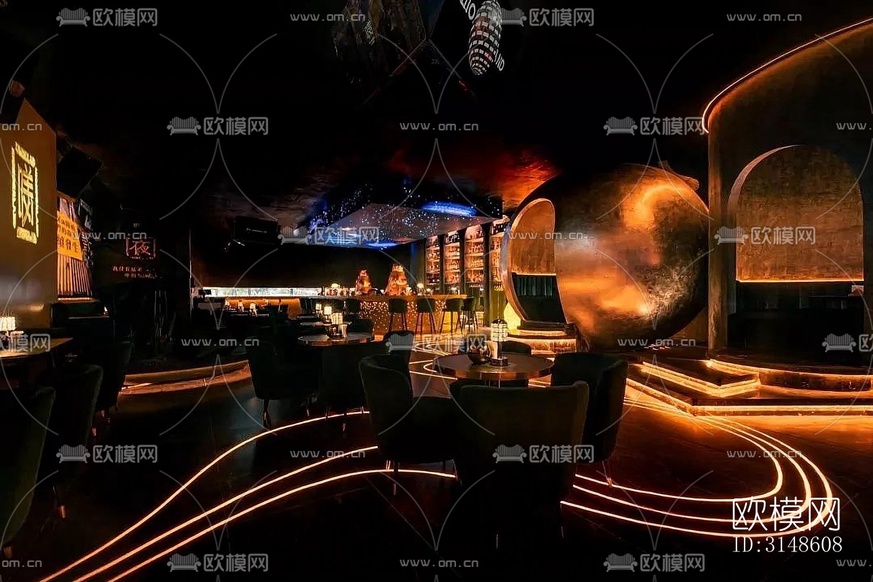 现代酒吧效果图下载(渲染图8)