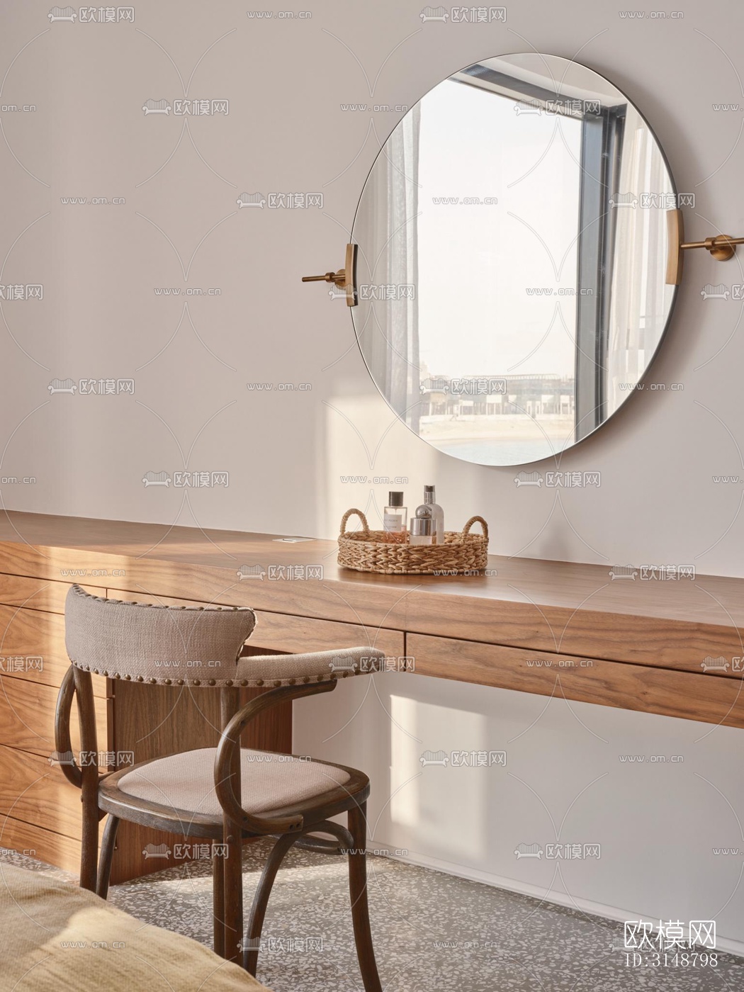 侘寂平层效果图下载（渲染图16）