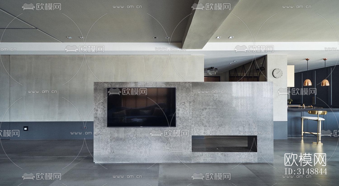 北欧平层效果图下载（渲染图3）