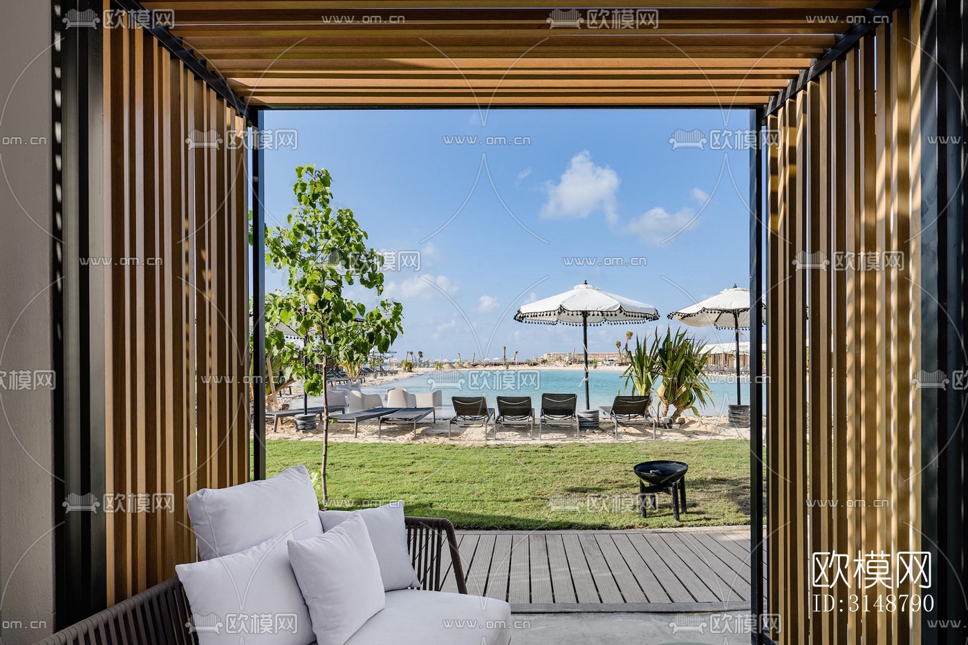 侘寂平层效果图下载（渲染图12）