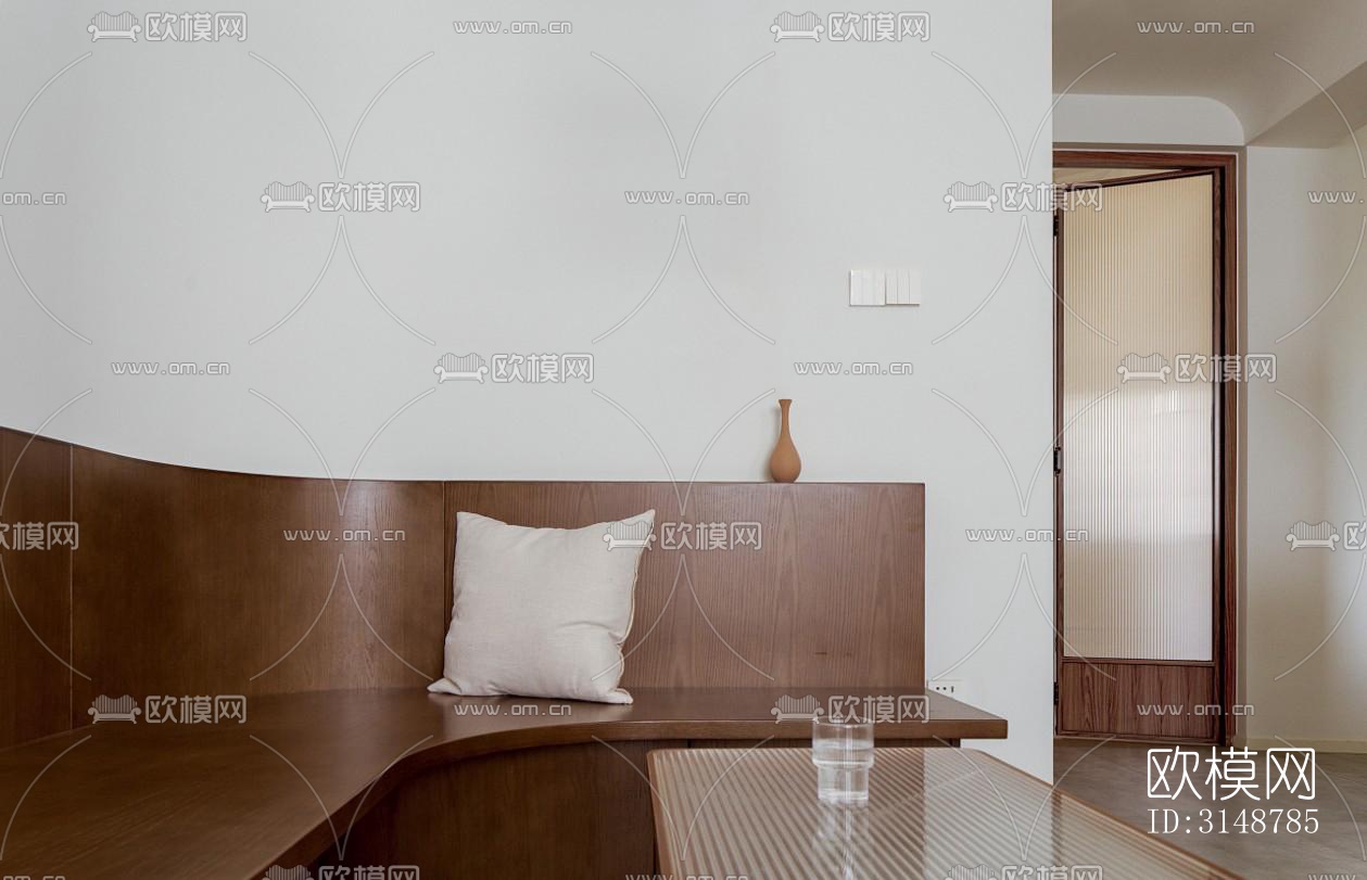 侘寂平层效果图下载（渲染图9）