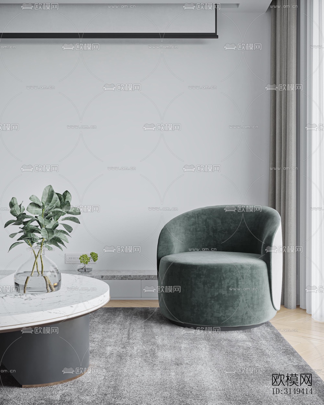 现代平层效果图下载（渲染图10）