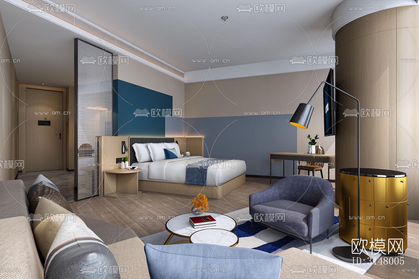 北欧酒店民宿效果图下载（渲染图15）