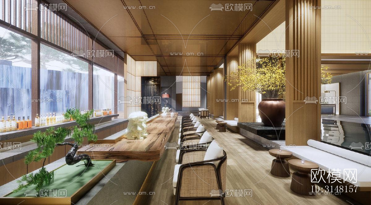 现代酒店民宿效果图下载（渲染图9）