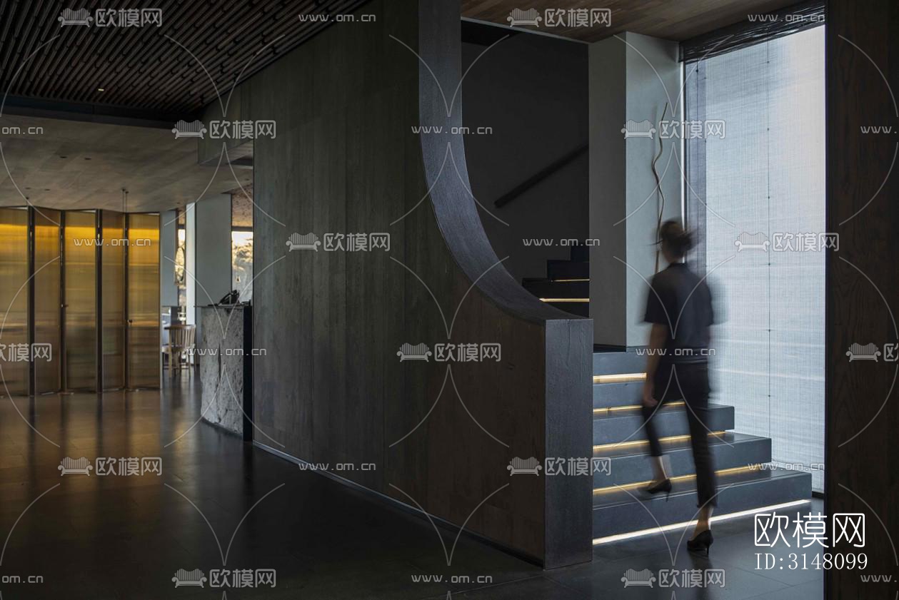 现代酒店民宿效果图下载（渲染图8）