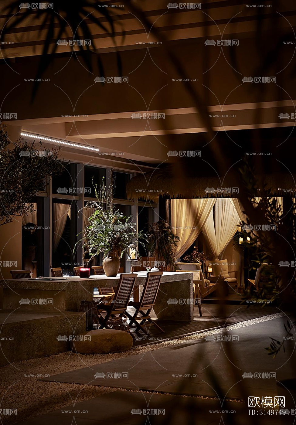 侘寂咖啡奶茶效果图下载（渲染图10）