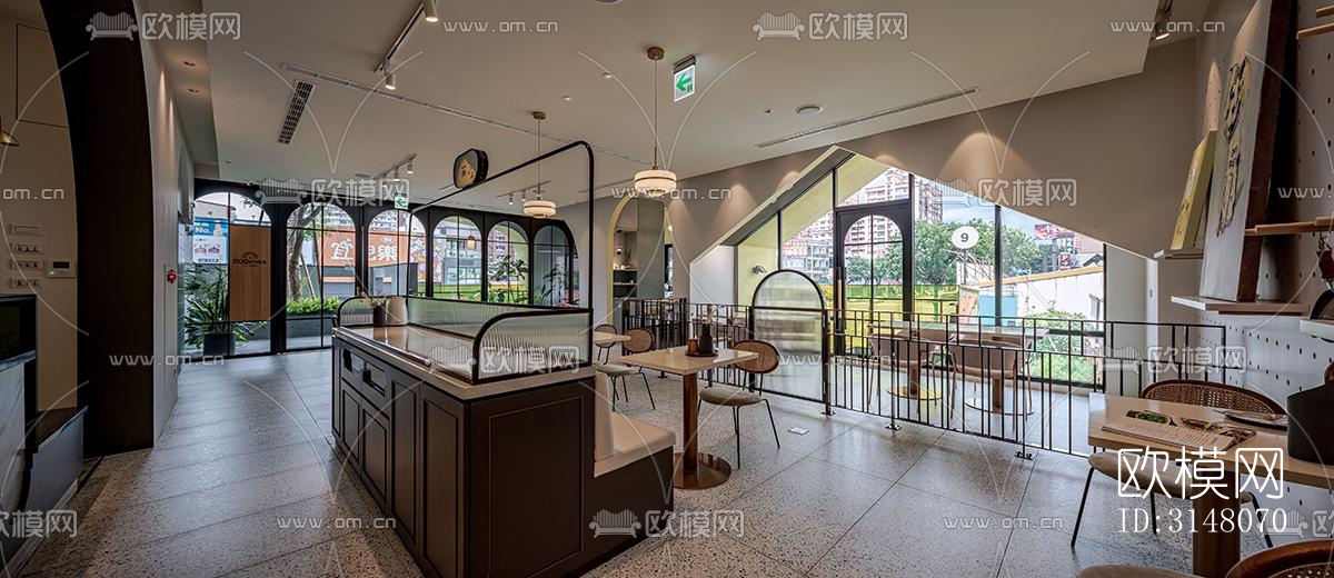 现代酒店民宿效果图下载（渲染图4）