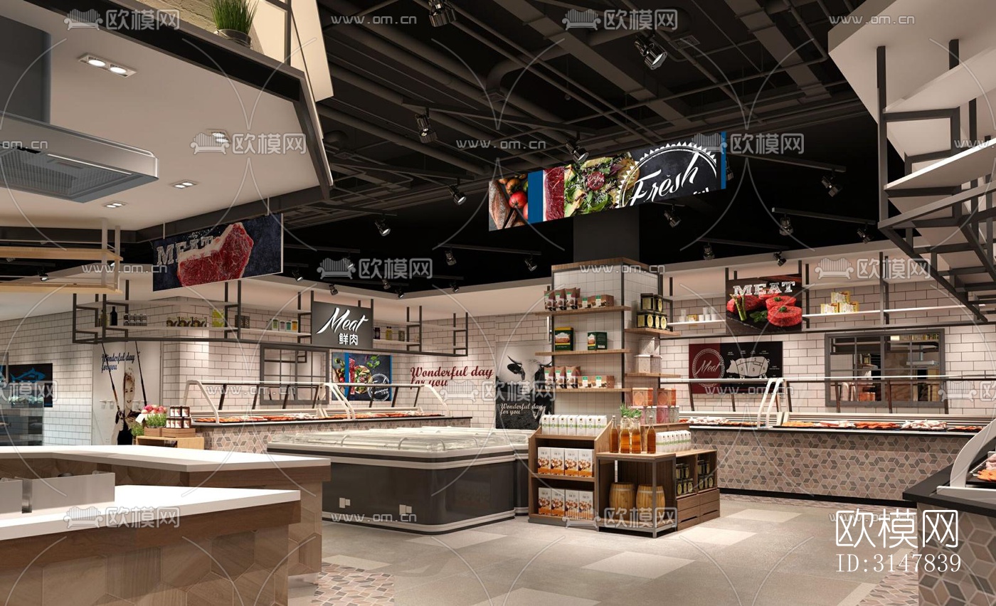 现代商业综合体效果图下载（渲染图14）