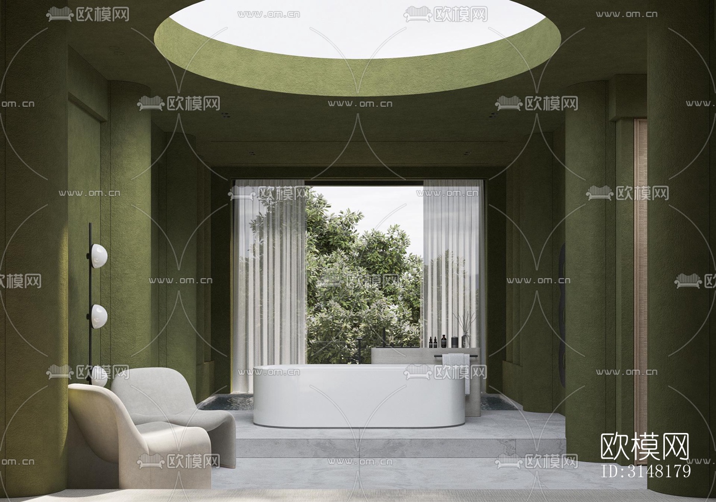 现代酒店民宿效果图下载（渲染图2）