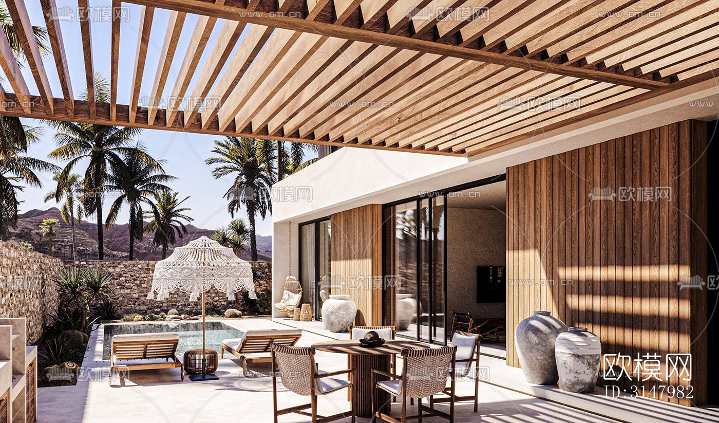 侘寂酒店民宿效果图下载（渲染图14）