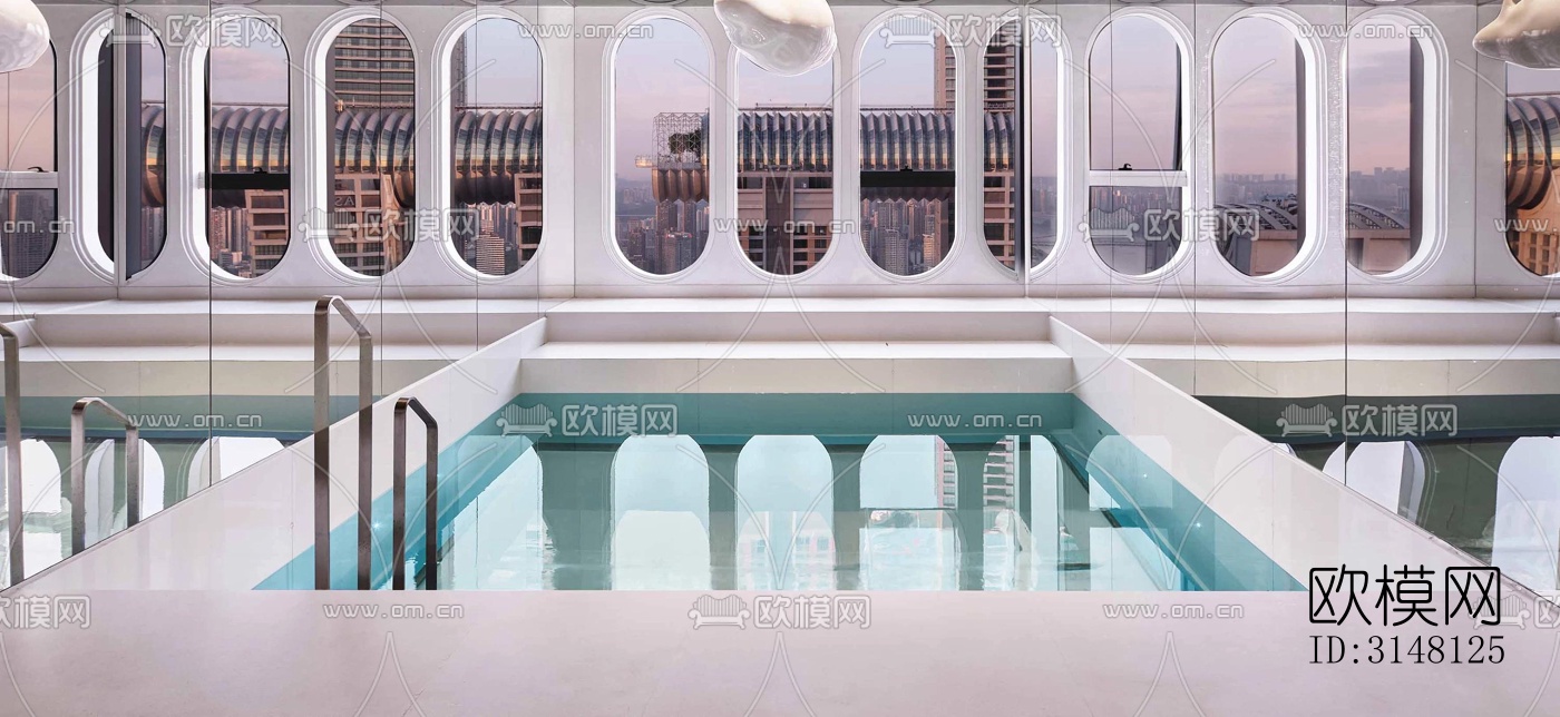 现代酒店民宿效果图下载（渲染图5）