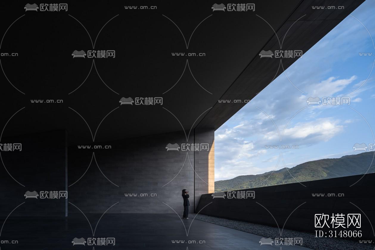 现代酒店民宿效果图下载（渲染图8）