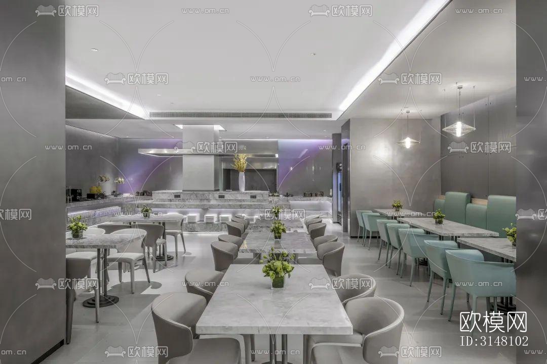 现代酒店民宿效果图下载（渲染图9）