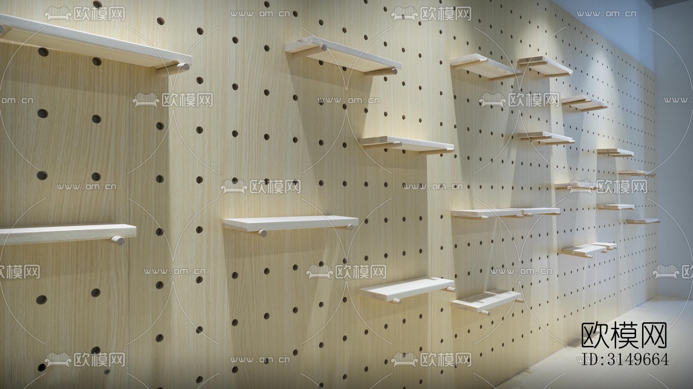 原木风健身房效果图下载（渲染图4）