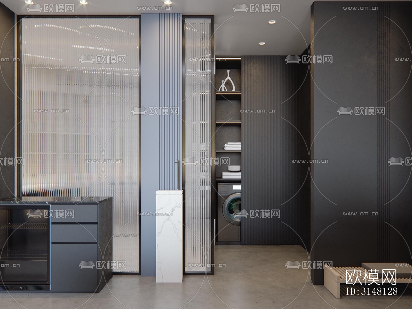 现代酒店民宿效果图下载（渲染图7）