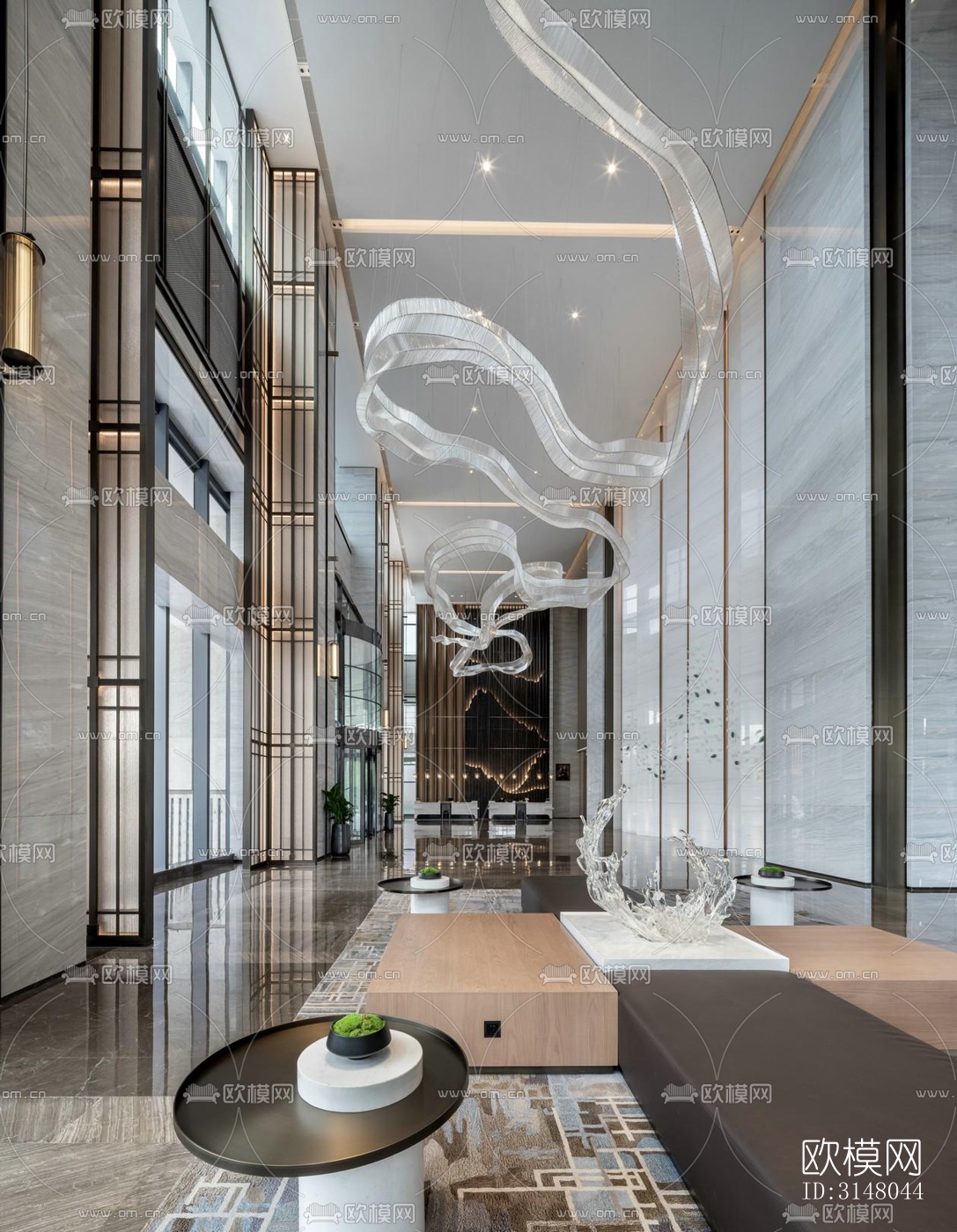 现代酒店民宿效果图下载（渲染图15）