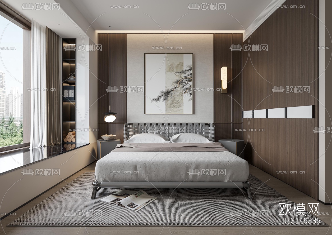 现代平层效果图下载（渲染图16）