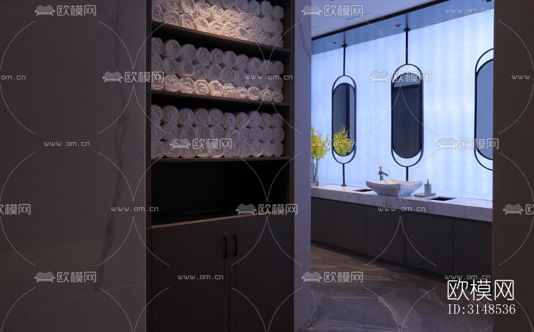 现代美容院效果图下载（渲染图11）