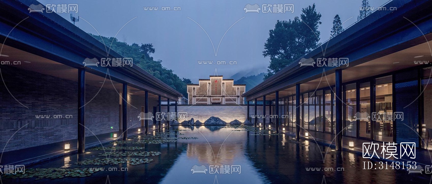 现代酒店民宿效果图下载（渲染图8）