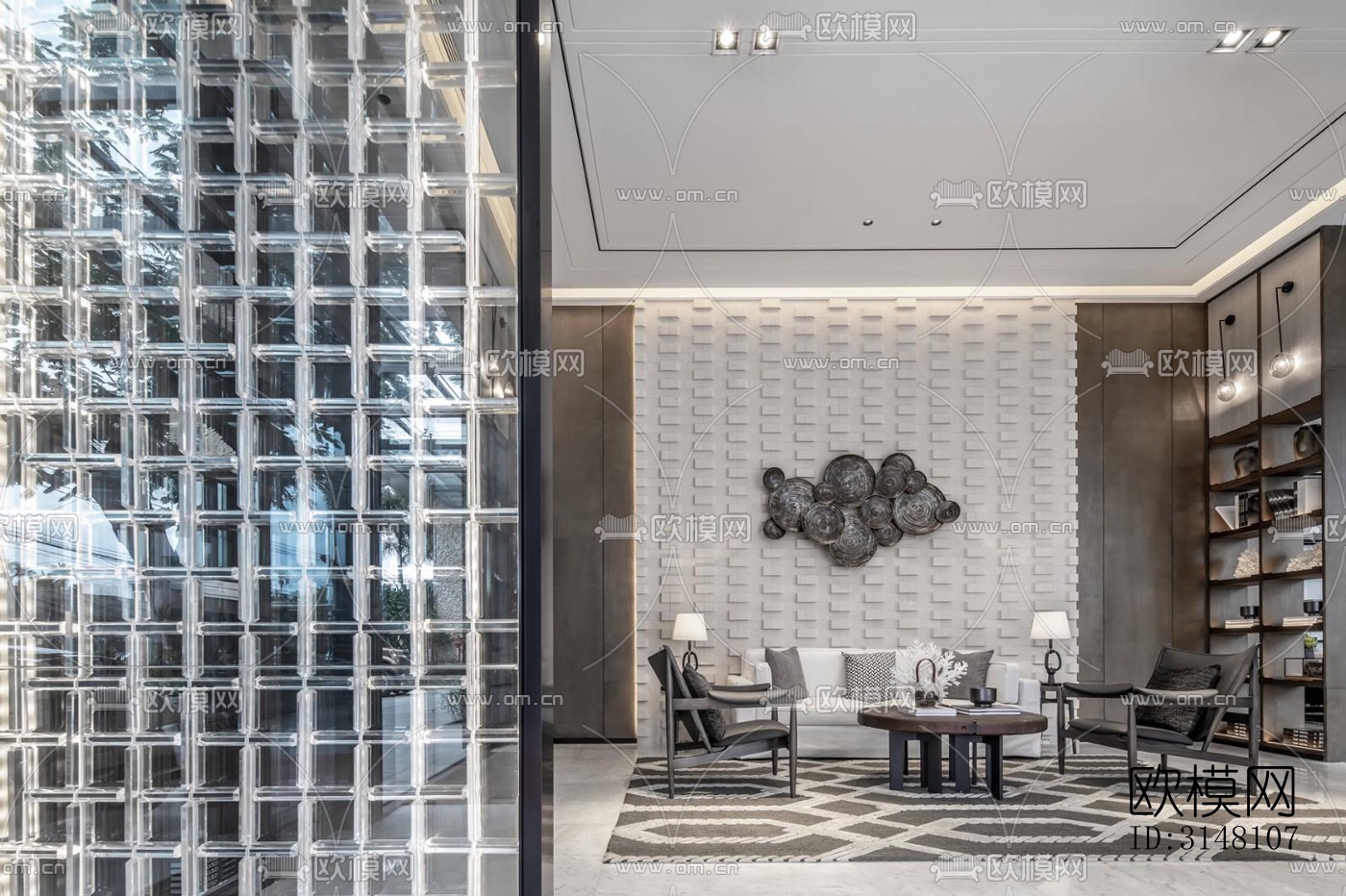 现代酒店民宿效果图下载（渲染图19）