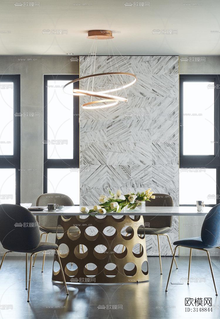 北欧平层效果图下载（渲染图8）