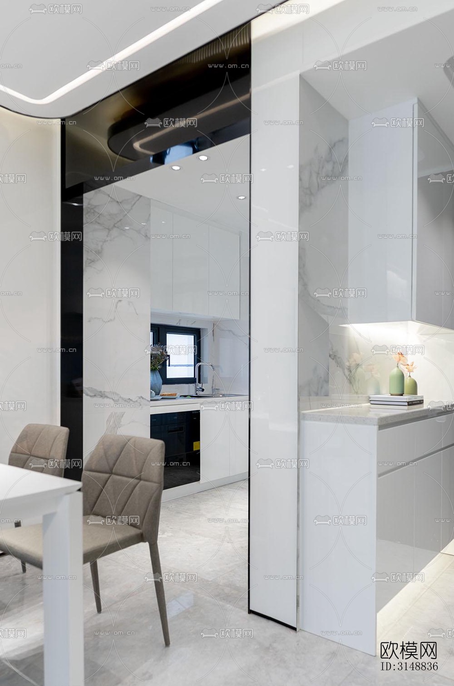 北欧平层效果图下载（渲染图4）