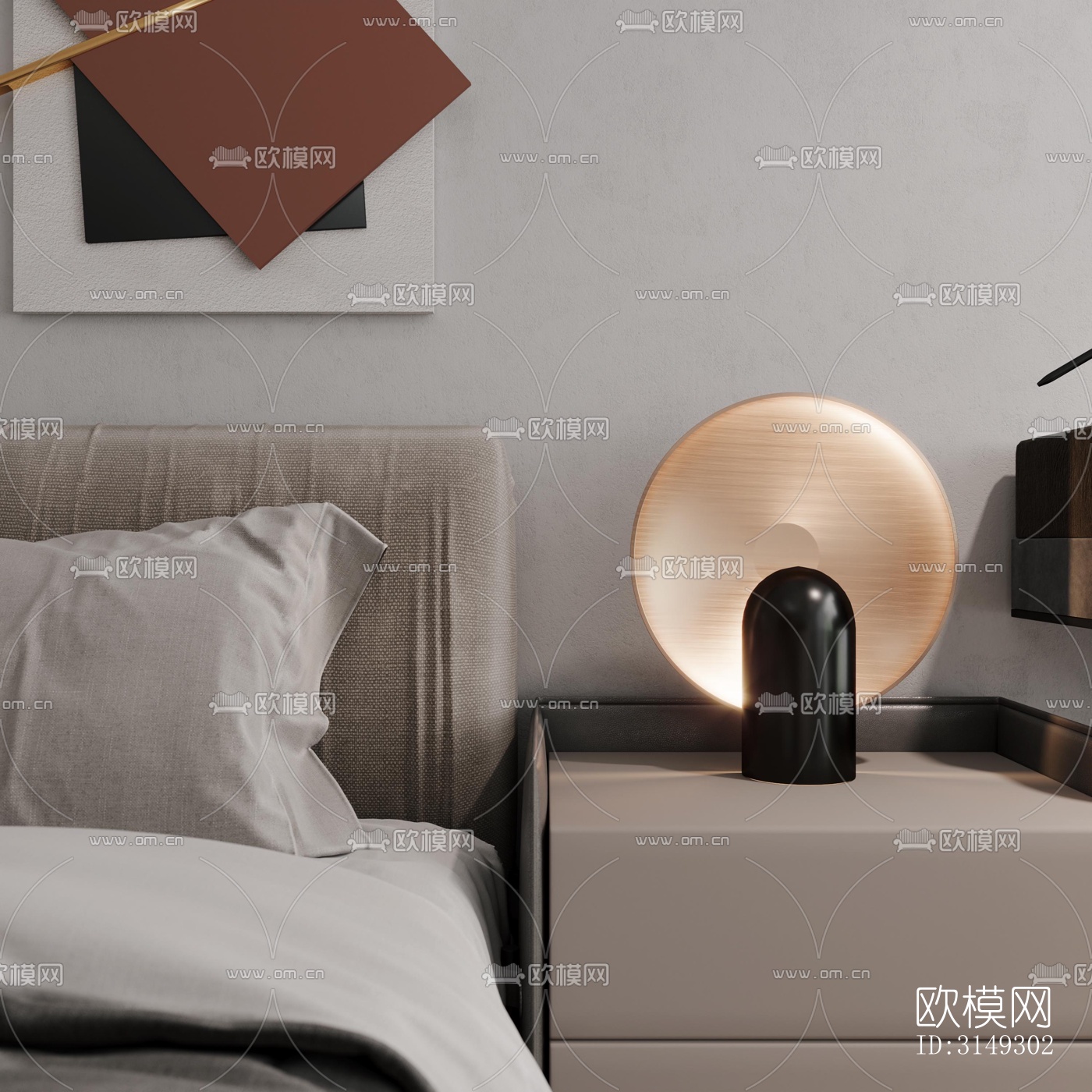 现代平层效果图下载（渲染图5）