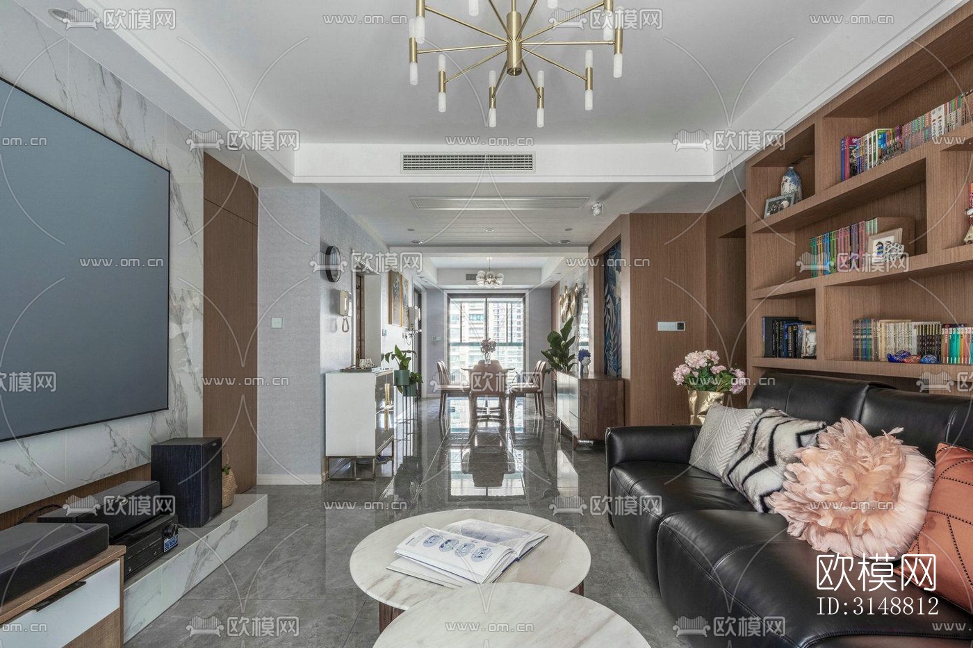 北欧平层效果图下载（渲染图3）