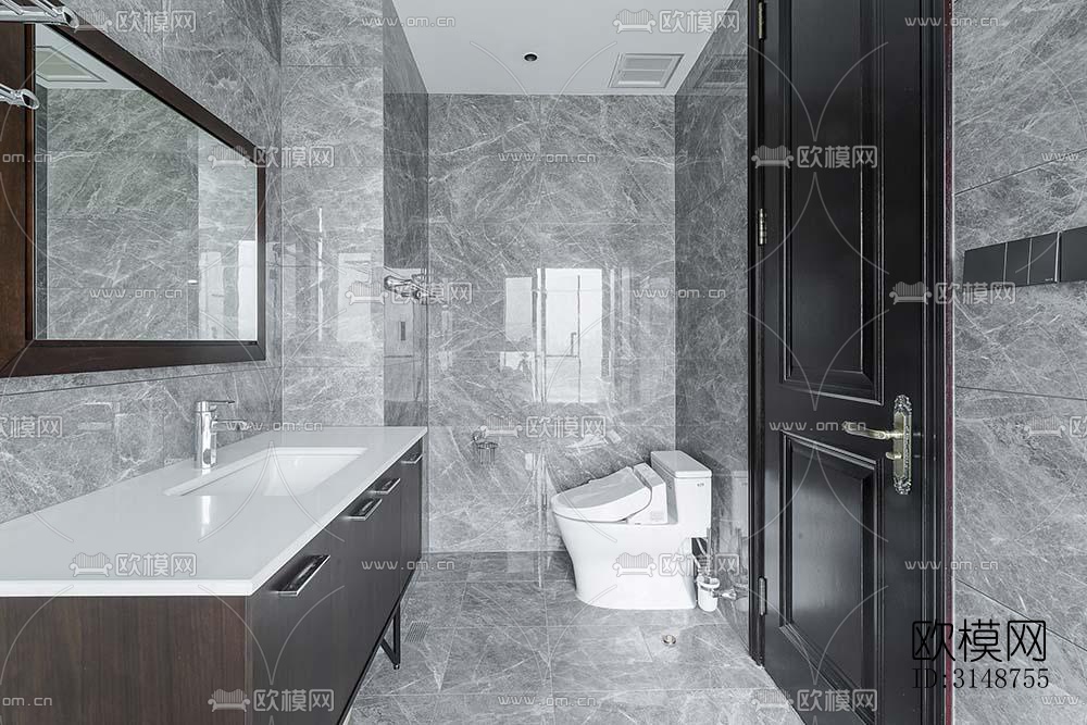 中式平层效果图下载（渲染图13）