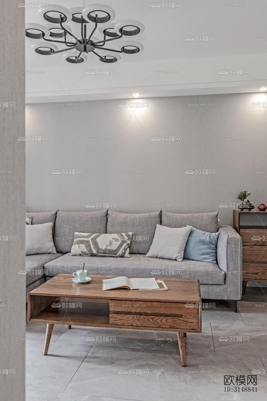 北欧平层效果图下载（渲染图7）