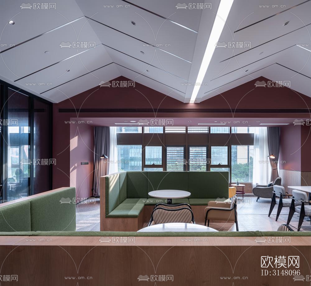 现代酒店民宿效果图下载（渲染图6）