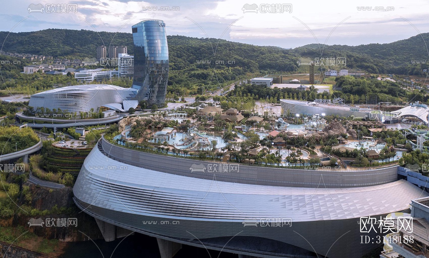 现代酒店民宿效果图下载（渲染图7）