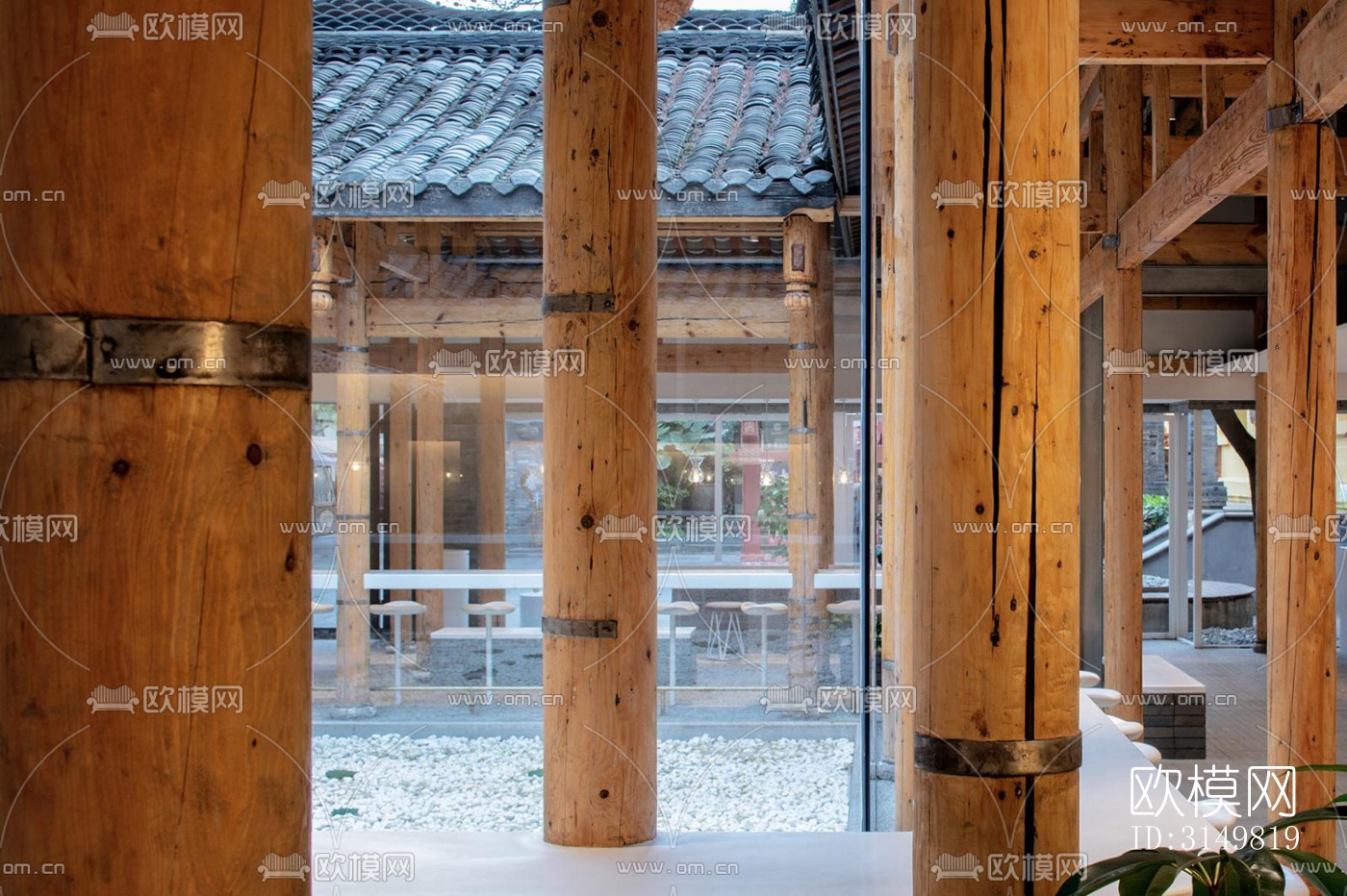 日式咖啡奶茶效果图下载（渲染图14）