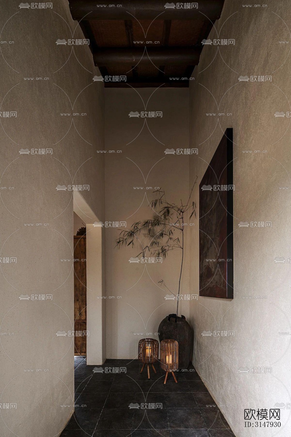 侘寂酒店民宿效果图下载（渲染图11）