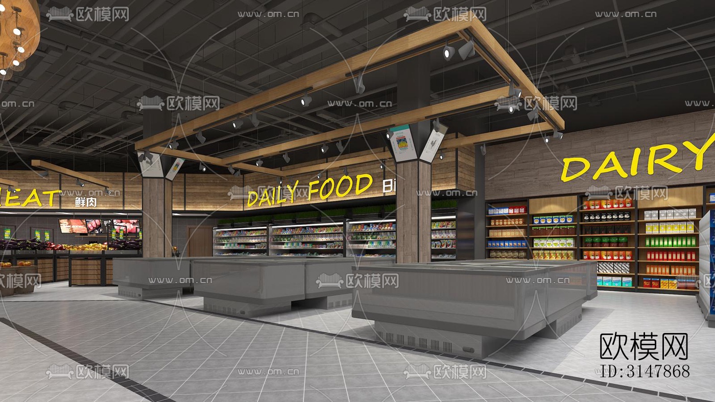 现代商业综合体效果图下载（渲染图2）