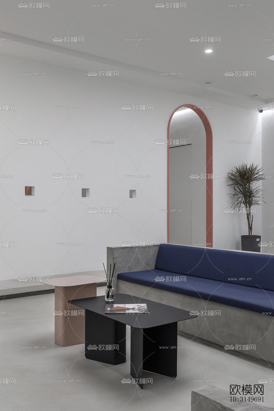 现代健身房效果图下载（渲染图2）