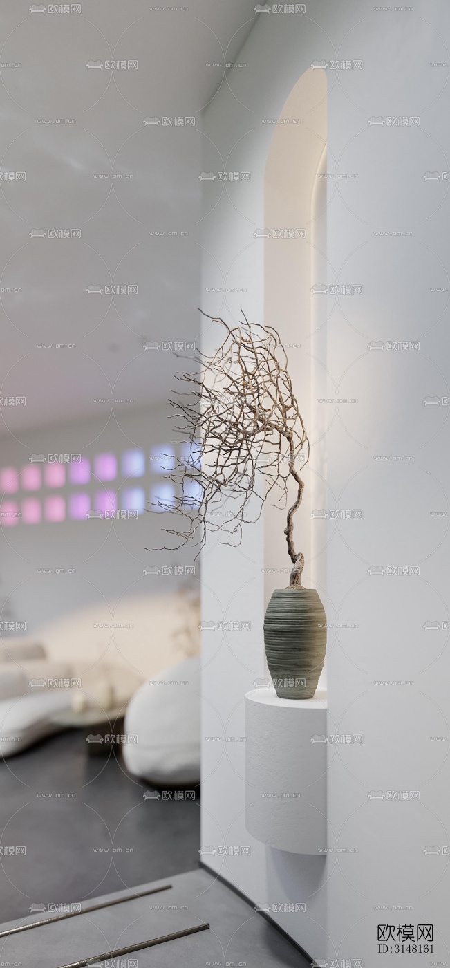 现代酒店民宿效果图下载（渲染图7）