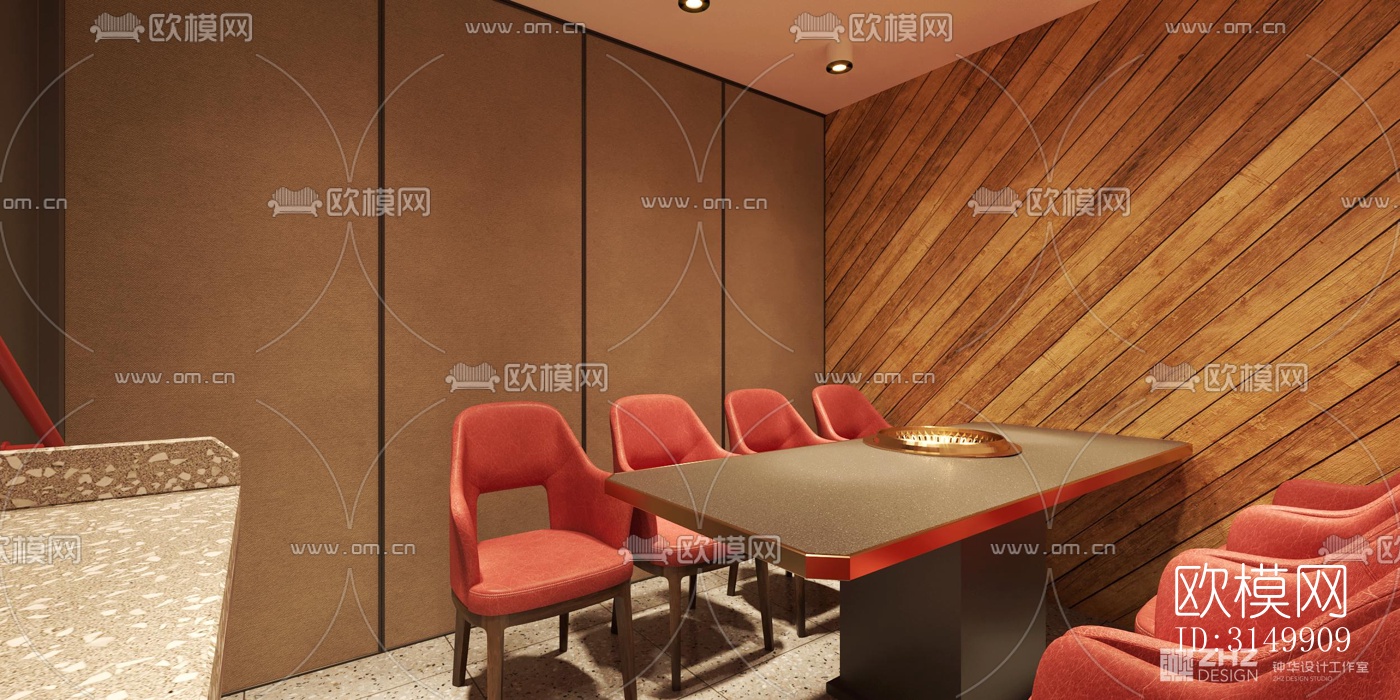 工业风火锅烤肉效果图下载（渲染图7）