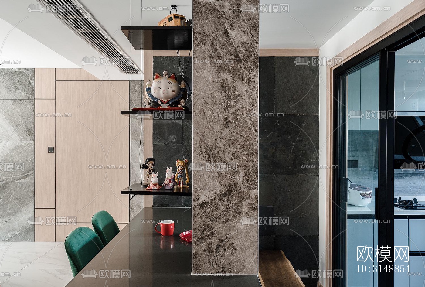 北欧平层效果图下载（渲染图8）