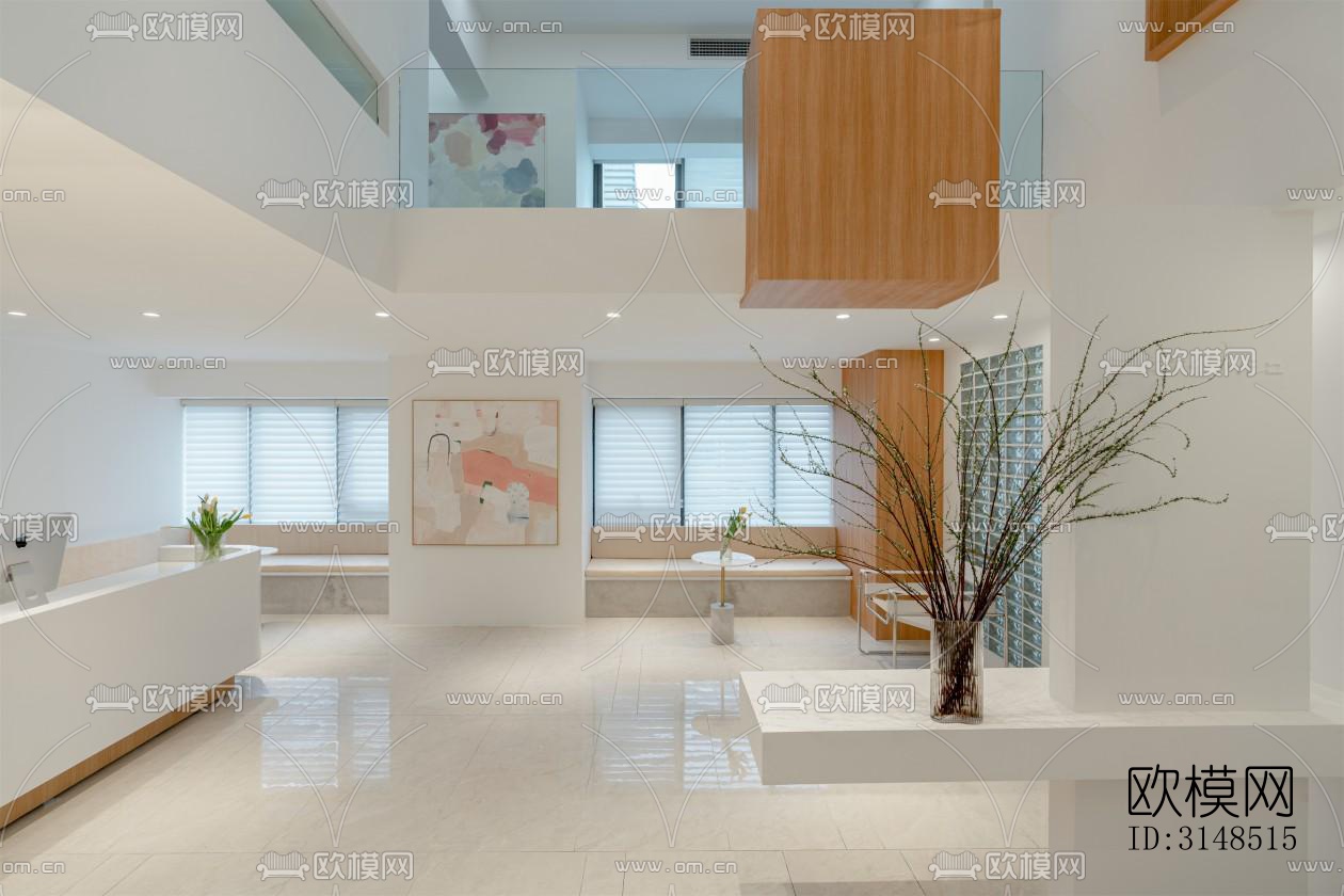 现代美容院效果图下载（渲染图3）