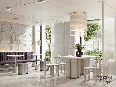 奶油风咖啡奶茶效果图下载（渲染图5）