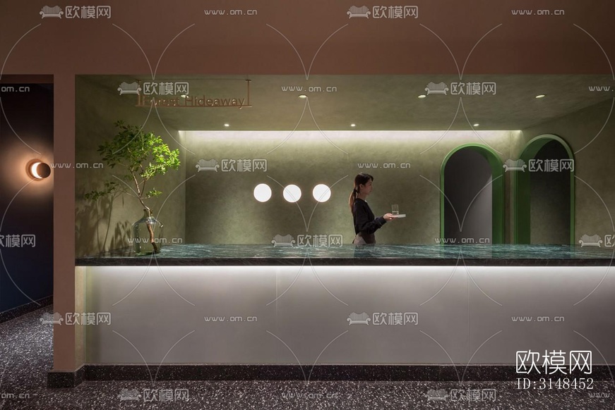 现代养生会所效果图下载(渲染图6)