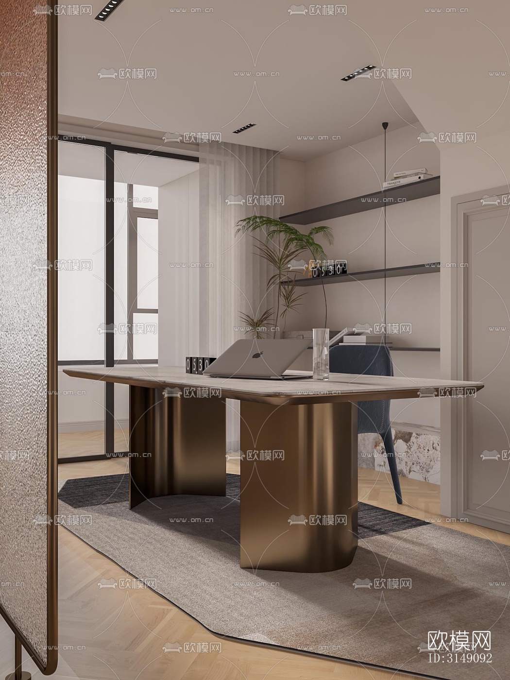 法式平层效果图下载（渲染图11）