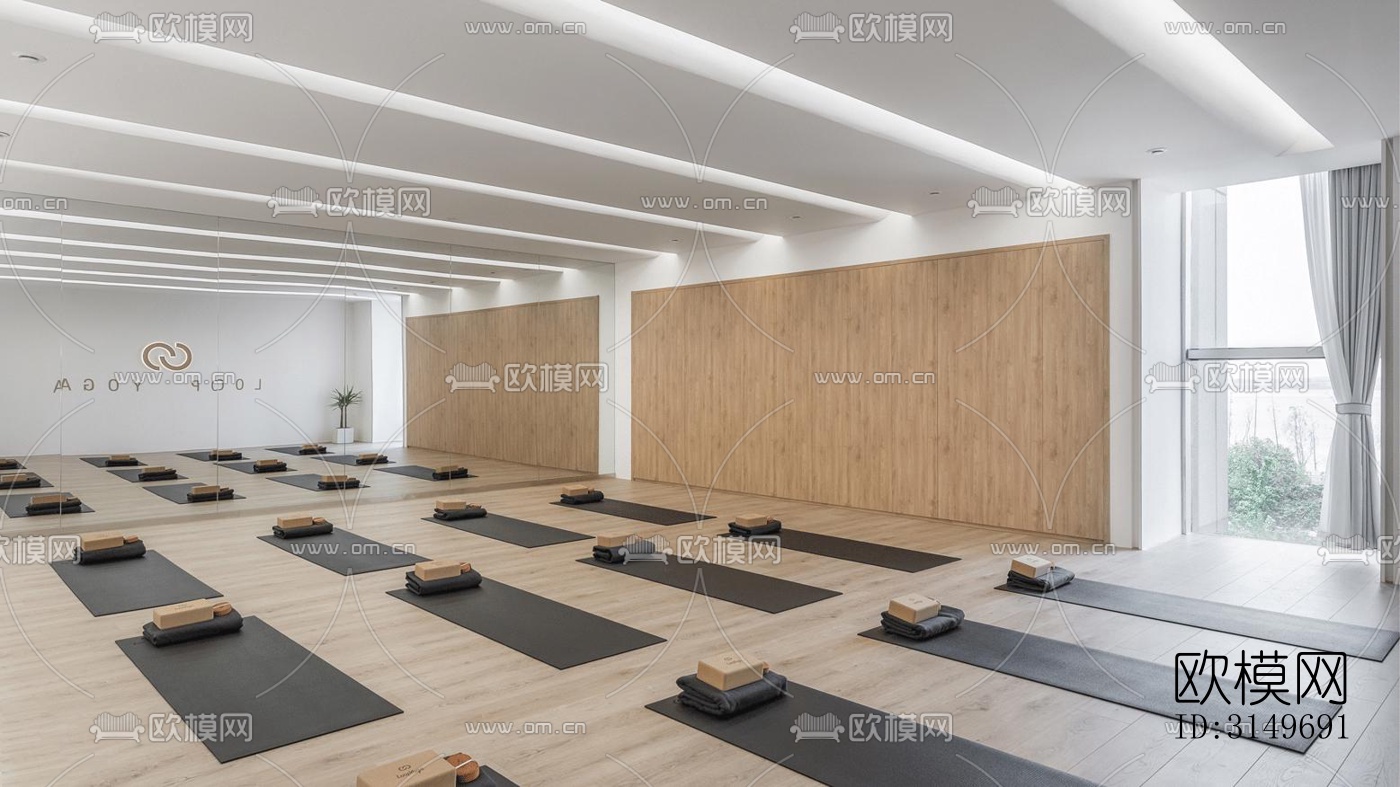 现代健身房效果图下载（渲染图13）