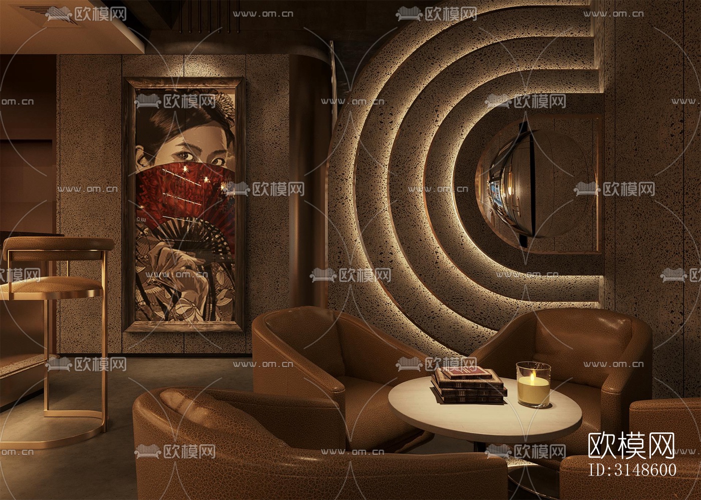 现代酒吧效果图下载（渲染图7）