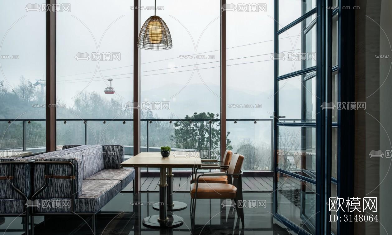 现代酒店民宿效果图下载（渲染图15）