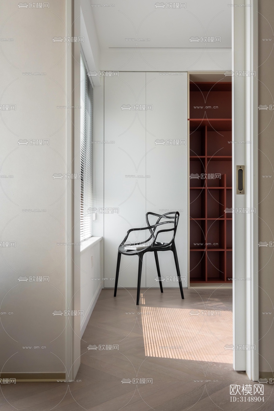 奶油风平层效果图下载（渲染图7）