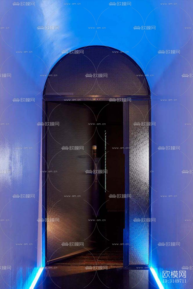 高级灰健身房效果图下载（渲染图11）